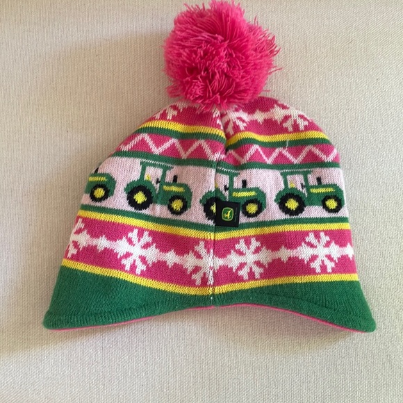 John Deere Tractor Winter Hat Toddler Size - Picture 1 of 6